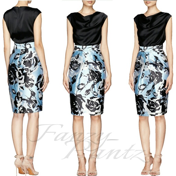 St. John Dresses & Skirts - St. John dress Mikado Silk floral sheath